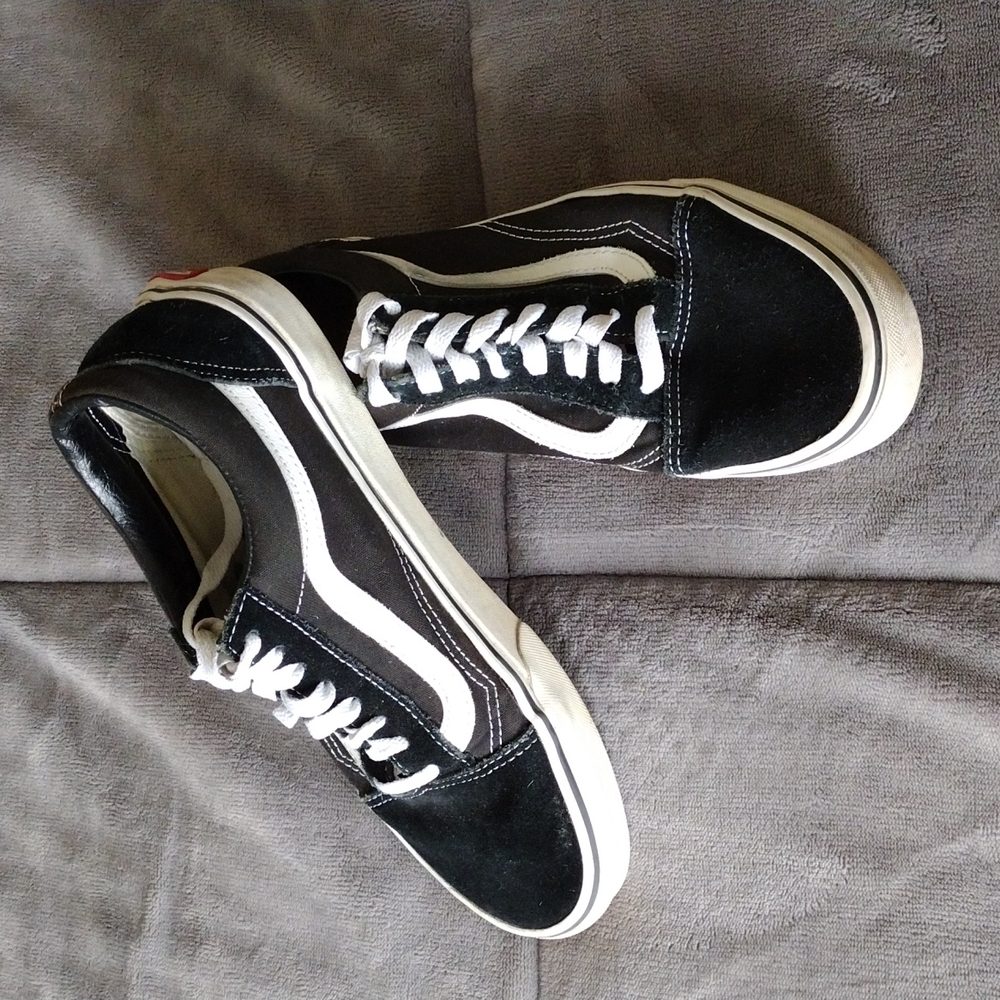 Vans black and white sneakers